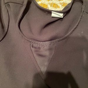 Vero Moda black with cute see through triangle at neckline. Size XS